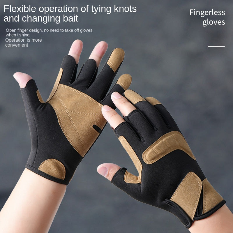 Pro 3-Fingerless Fishing Gloves