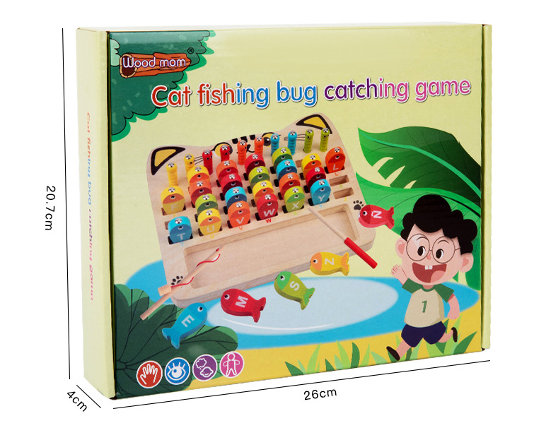 Kids Alphabet & Math Magnetic Fishing Board