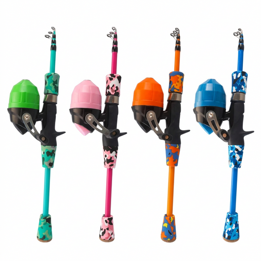 Pink fishing rod for children