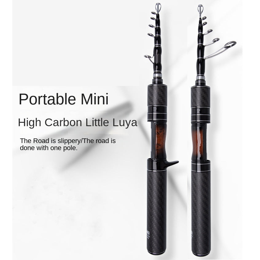 Ultra-Short Mini Carbon Lure Rod