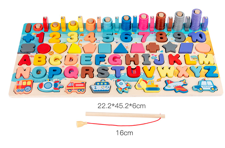 Kids 7-in-1 Montessori Matching Board