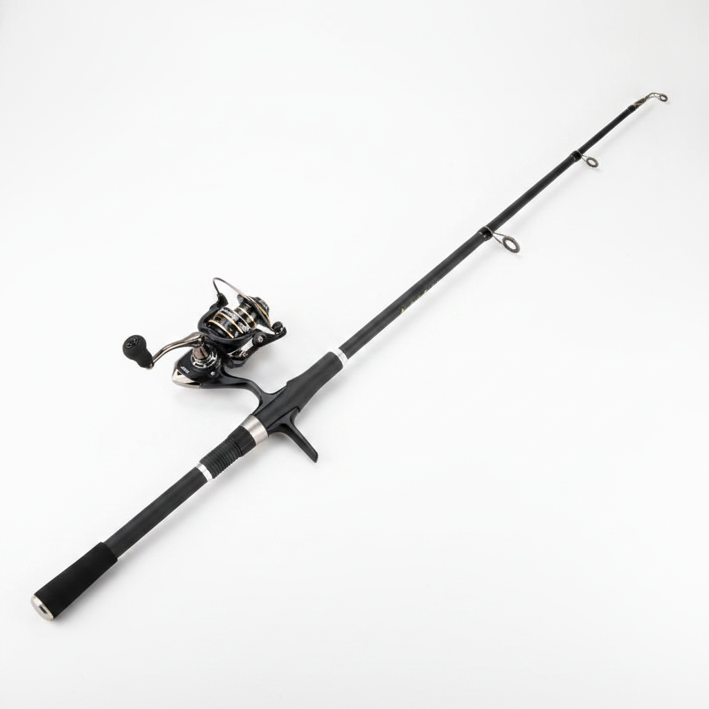Carbon Fishing Rod and Reel Combo
