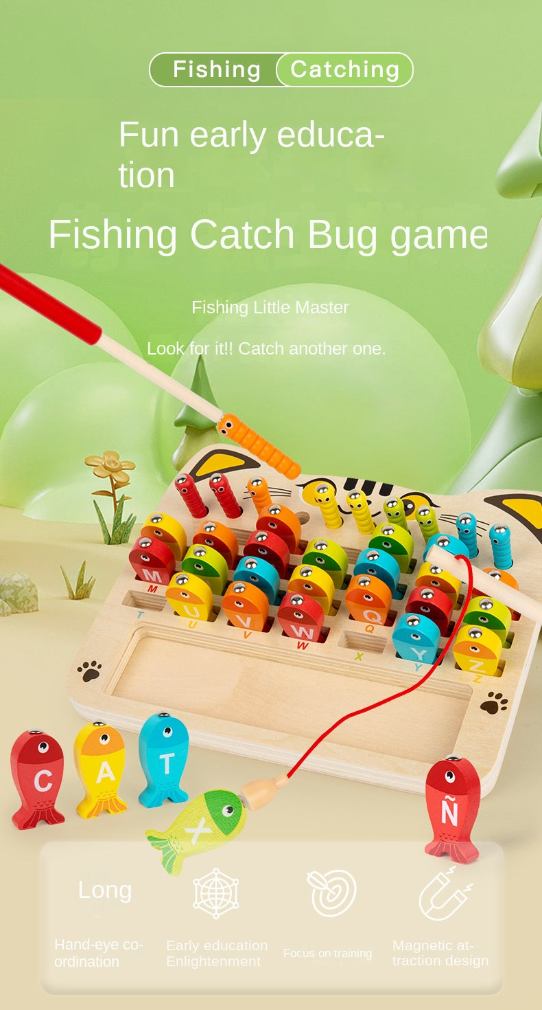 Kids Alphabet & Math Magnetic Fishing Board