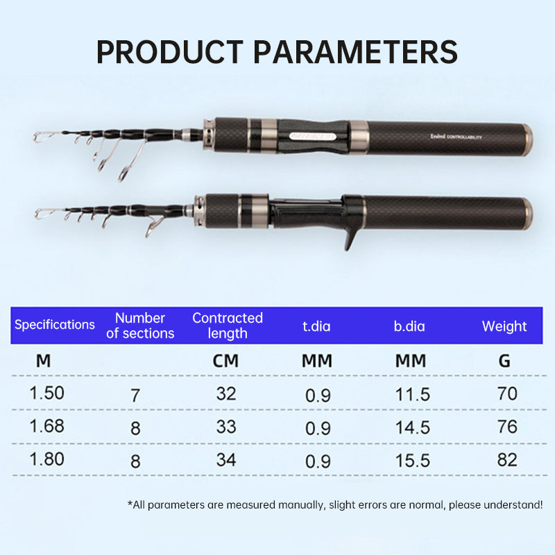 Ultra-Light Carbon Fishing Rod
