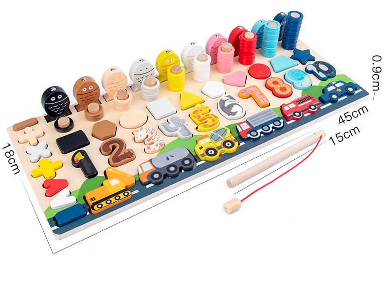 Kids 7-in-1 Montessori Matching Board
