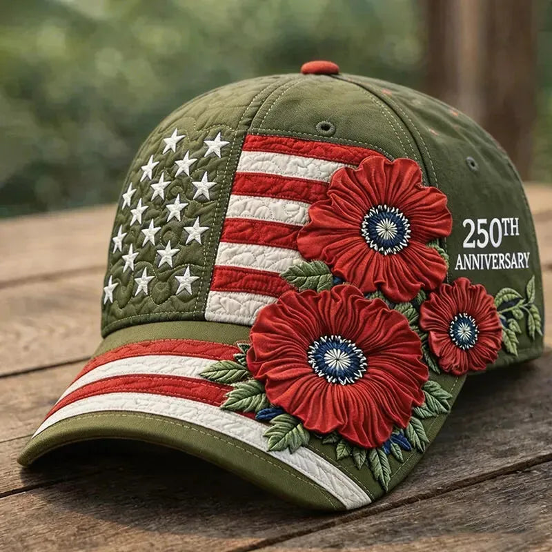 U.S. 250 Years Commemorative Floral Cap