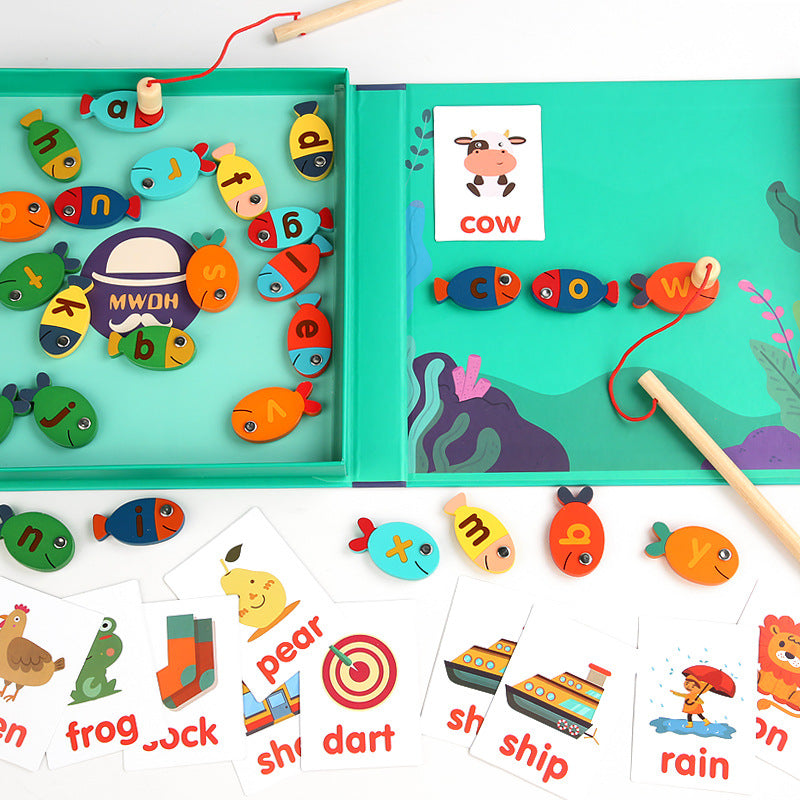 Magnetic Wooden Fishing Puzzle