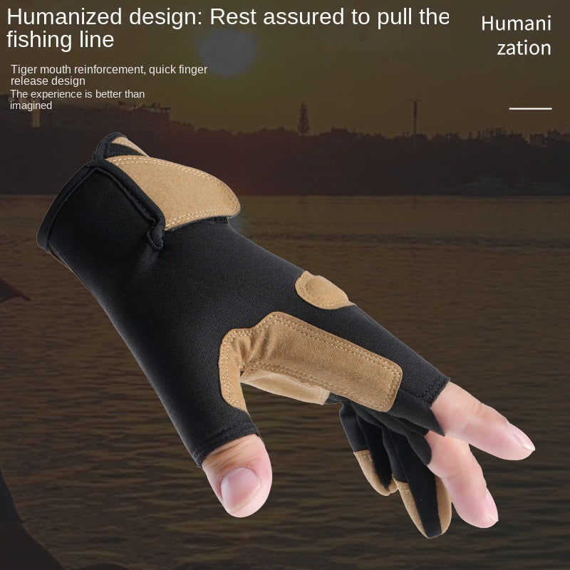 Pro 3-Fingerless Fishing Gloves