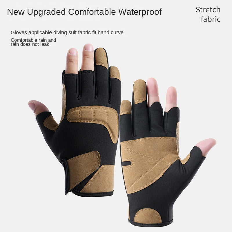 Pro 3-Fingerless Fishing Gloves