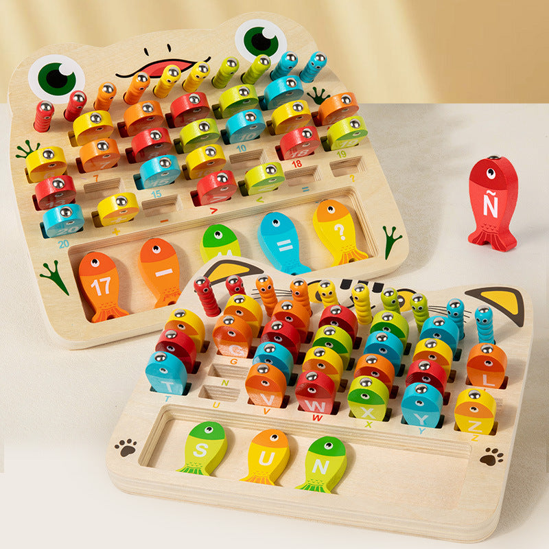 Kids Alphabet & Math Magnetic Fishing Board