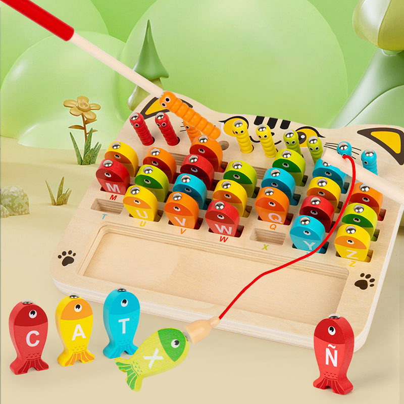 Kids Alphabet & Math Magnetic Fishing Board