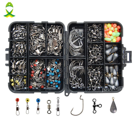 JSM 160-Piece Fishing Tackle Accessories Kit