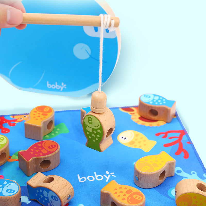 Kids 4-in-1 Wooden Fishing Balance Toy