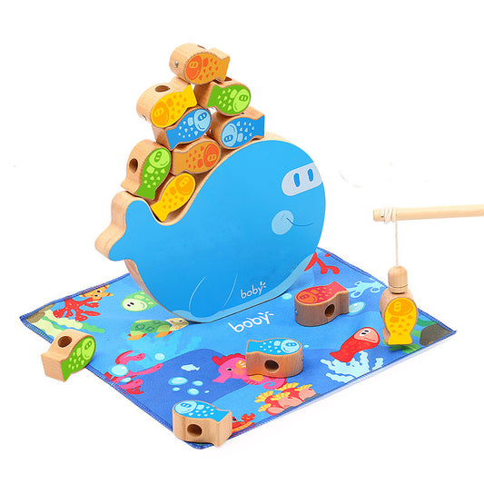 Kids 4-in-1 Wooden Fishing Balance Toy