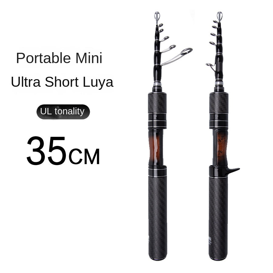 Ultra-Short Mini Carbon Lure Rod