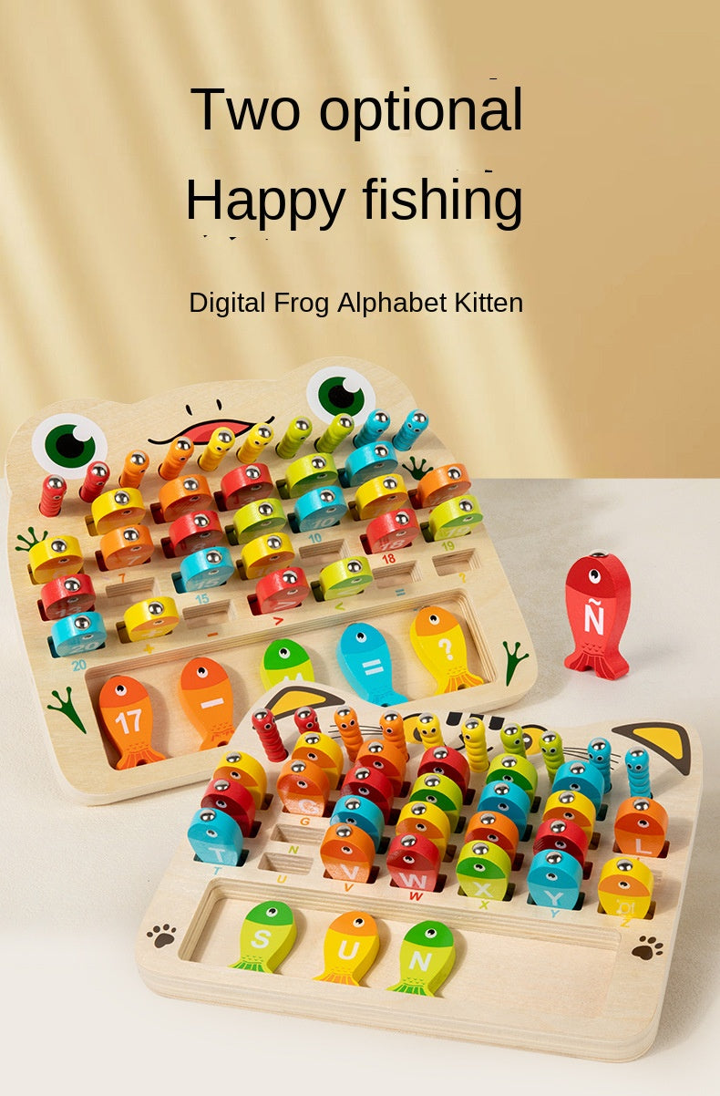 Kids Alphabet & Math Magnetic Fishing Board