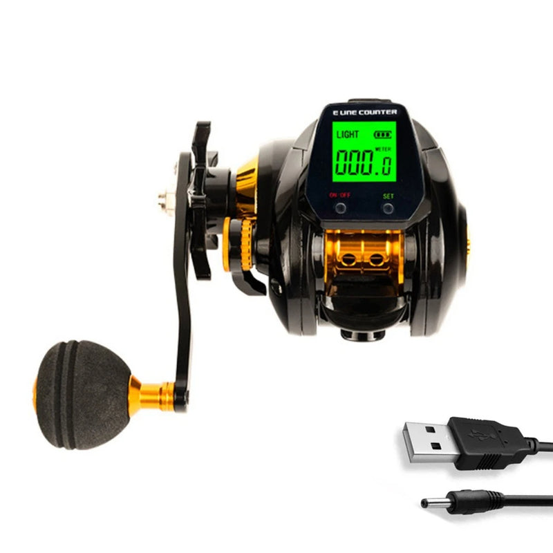 Digital Baitcasting Reel with Line Counter