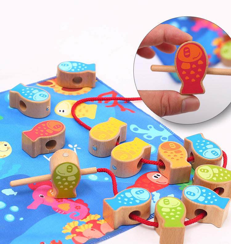 Kids 4-in-1 Wooden Fishing Balance Toy