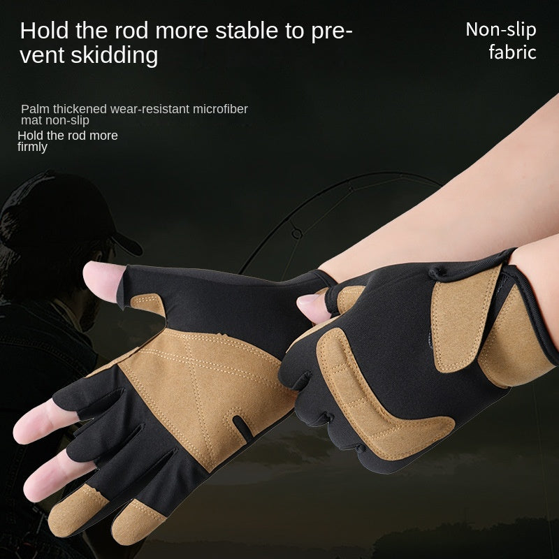 Pro 3-Fingerless Fishing Gloves