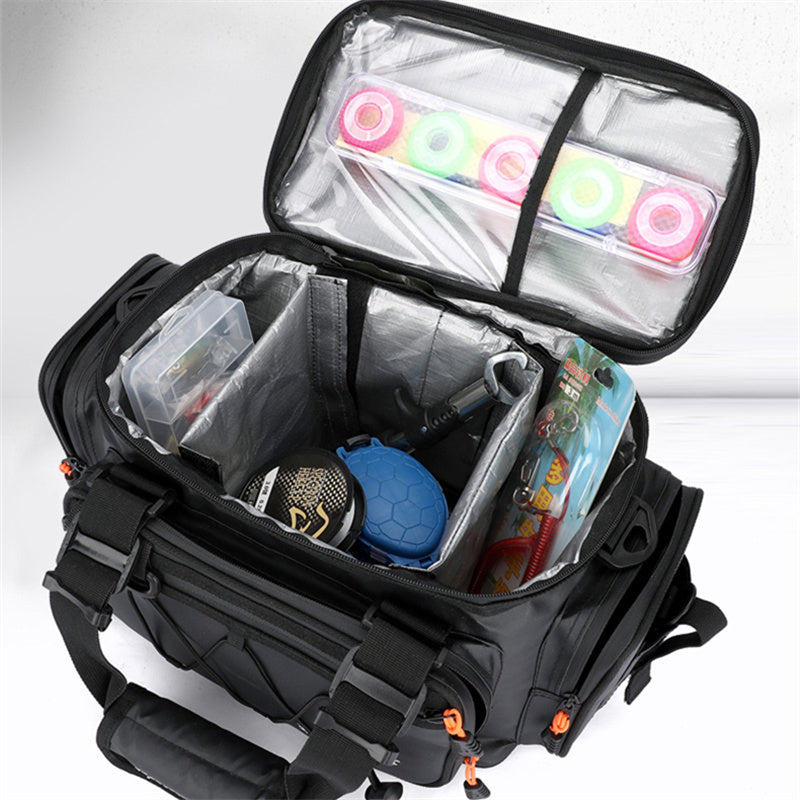 Fishing bag with insulated compartment