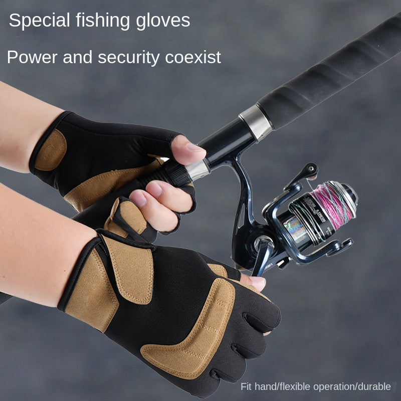 Pro 3-Fingerless Fishing Gloves