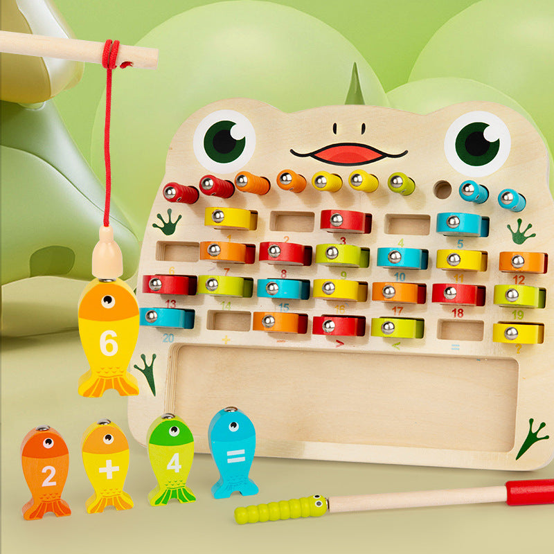 Kids Alphabet & Math Magnetic Fishing Board
