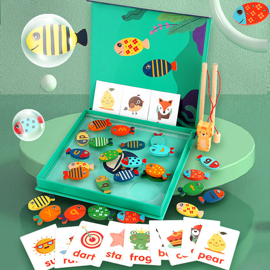Magnetic Wooden Fishing Puzzle