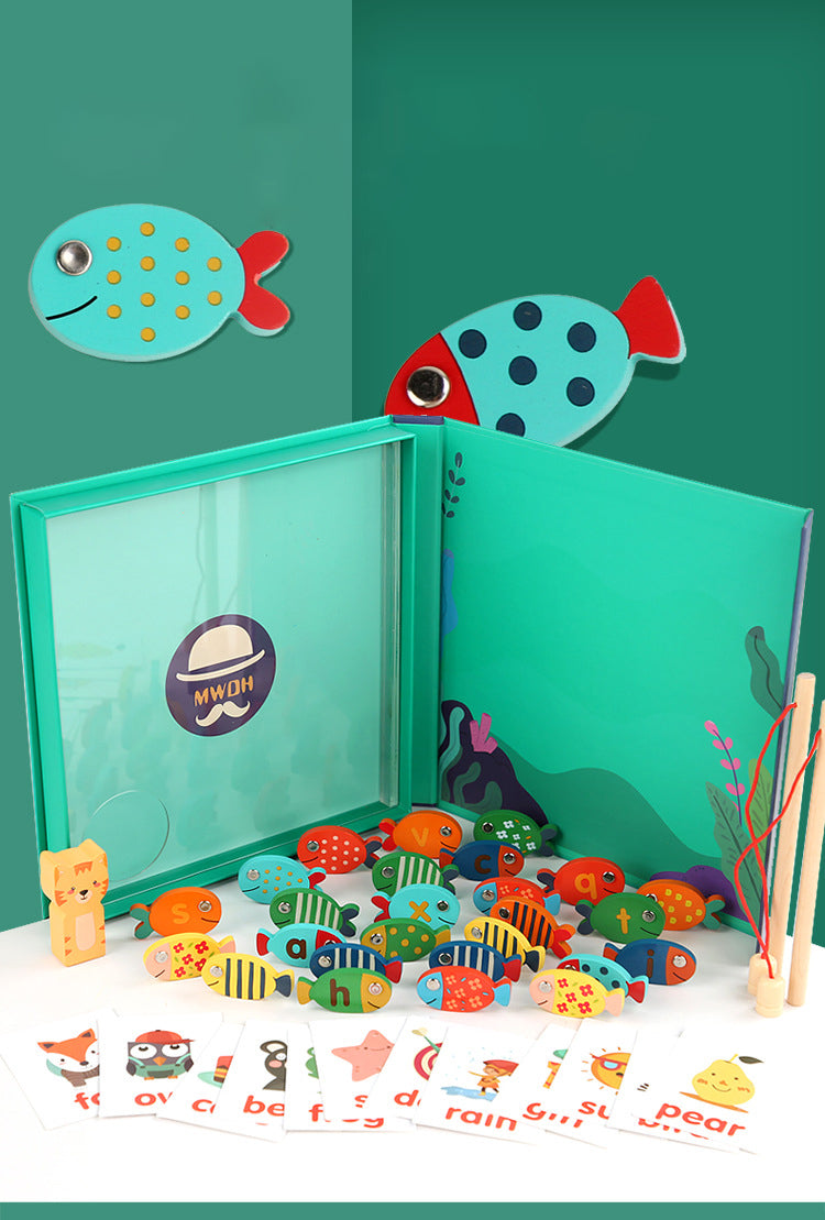 Magnetic Wooden Fishing Puzzle