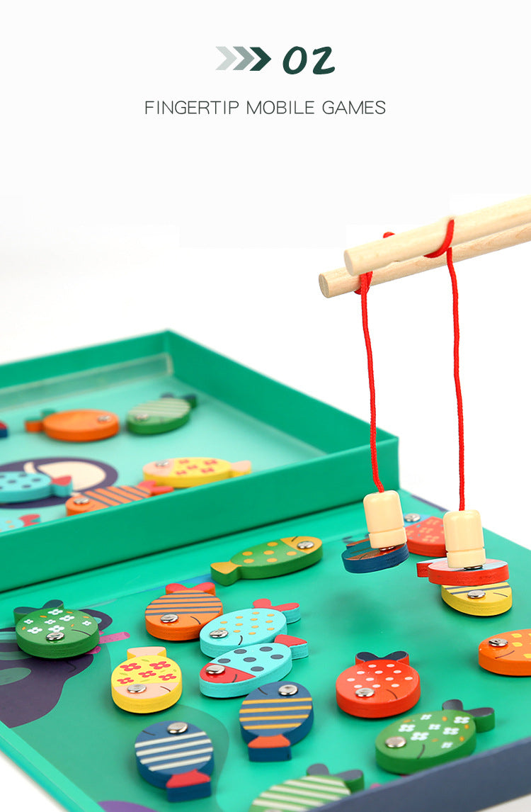Magnetic Wooden Fishing Puzzle